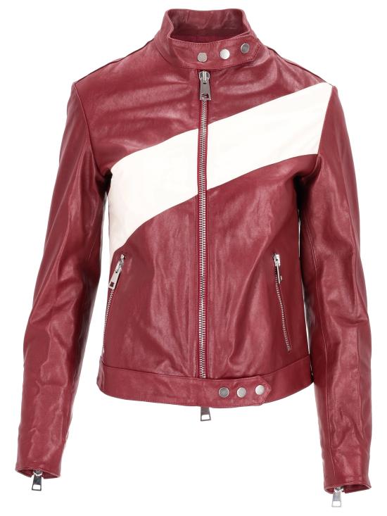 LA ROSE Women Clothing 1544GIUBBINONAPPA BORDEAUX WHITE