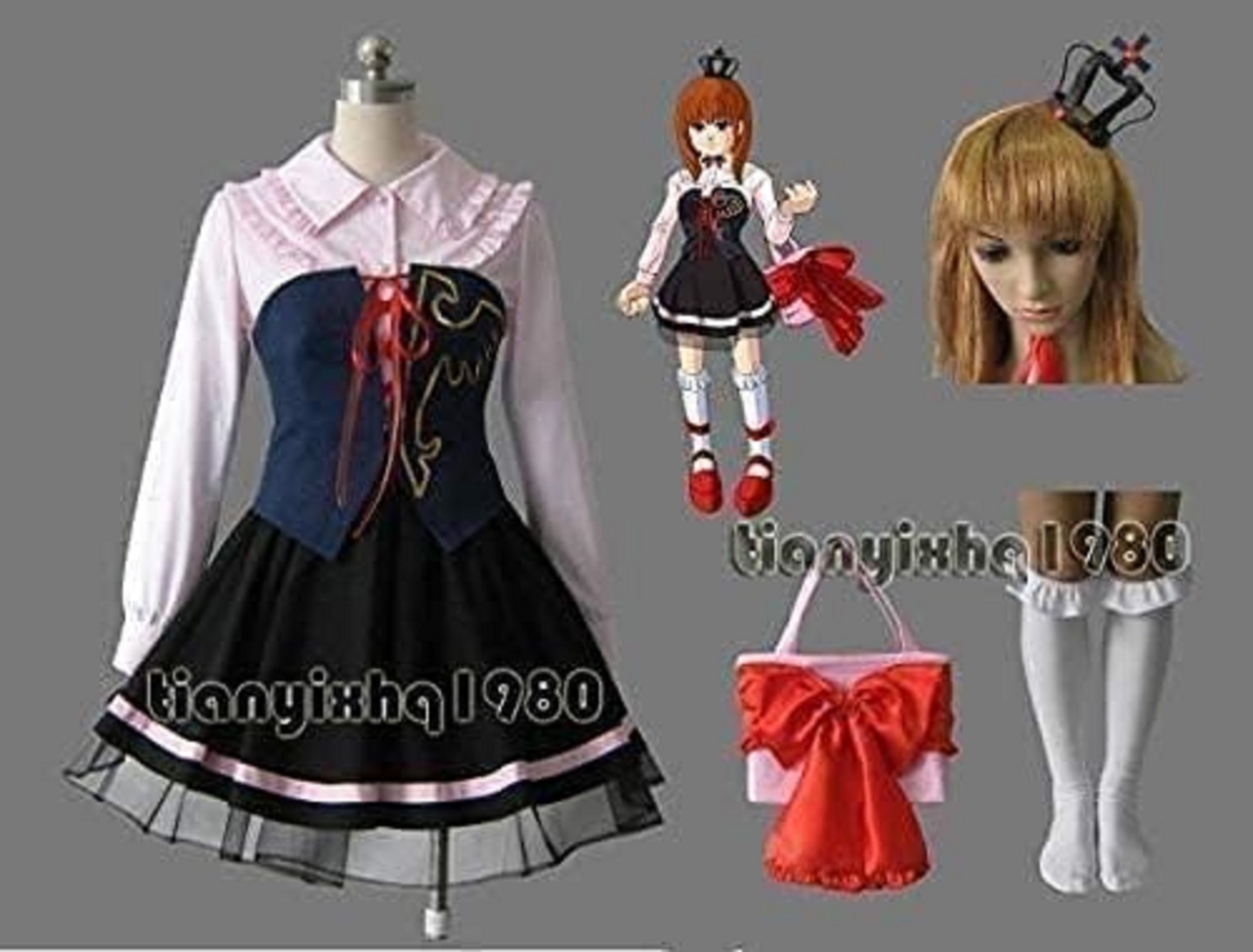 コスプレ衣装うみねこのなく頃に風(右代宮真里亜) 仮装 コスプレ衣装