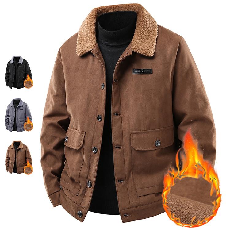 [惠子商店]新品入荷ミリタリージャケット アウター メンズ ブルゾン ボアジャケット 防寒着 厚手 裏起毛 ムートンジャケット 防風 防寒 暖か 秋冬ミリタリージャケット アウター メンズ