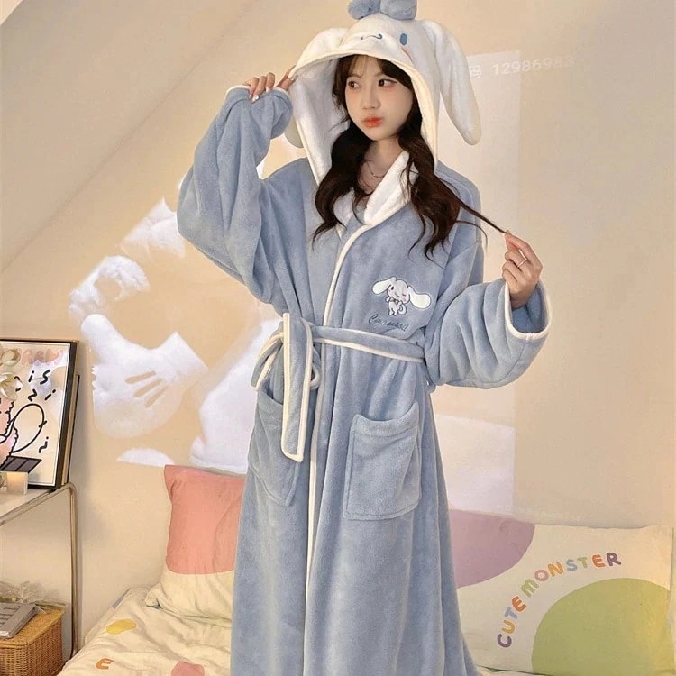 新品の初発/底値フランネルぬいぐるみ女性吸水速乾サンリオパジャマ浴衣バスタオルサンゴベルベットパジャマ漫画パジャマ