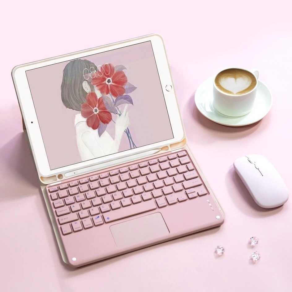 2022 Air 5 ワイヤレス キーボード マウス マジック ペンケース iPad Air 4 ケース 2020 Pro 11 ケース 10.2 9th 8th Generation Case Pr