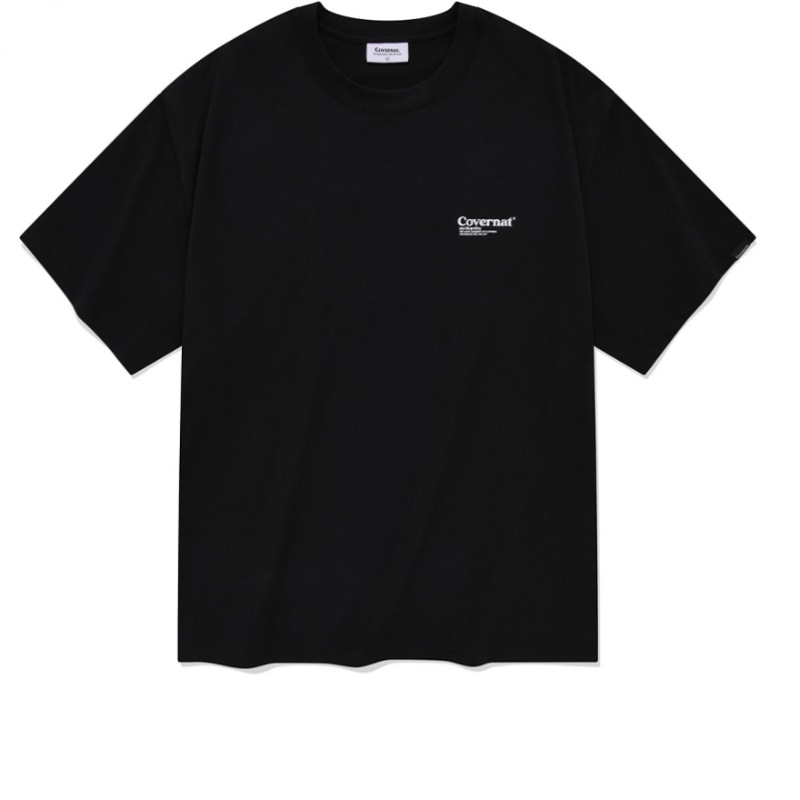 COVERNAT 트래블 티셔츠 블랙