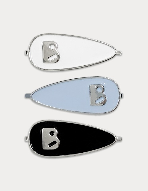 SOMEWHEREBUTTER B logo hair pin (3 color)