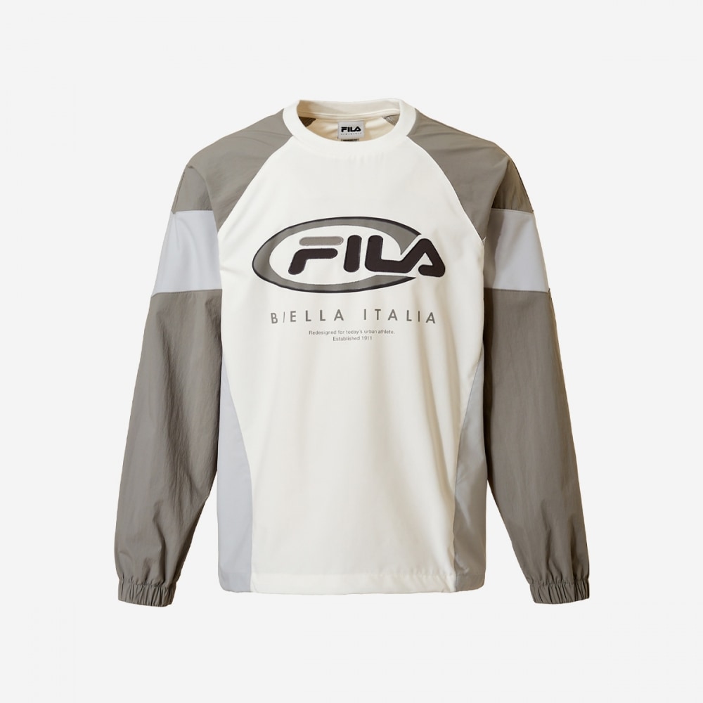 フィラユニカラーブロックウーブンスウェットシャツ FS2POG3105X-SWH