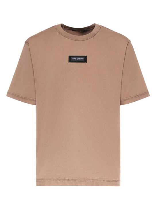 DOLCE & GABBANA Men T-Shirts G8RI4T G7P1OM0672 BEIGE