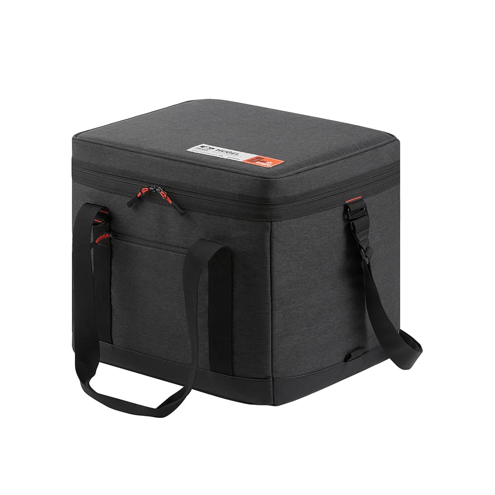 アイリスオーヤマ HUGEL エアロゲルソフトクーラーボックス 25L AGSC-25C チャコールグレー エアロゲル クーラーバッグ 超保冷 （5.1日保冷） 超冷却 折り畳み