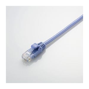 (まとめ)エレコム Gigabit やわらかLANケーブル(Cat6準拠) LD-GPY/BU1(×10セット)