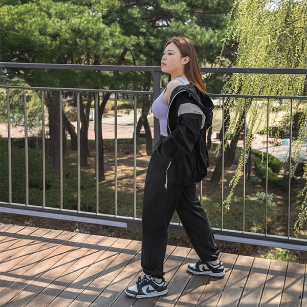 [イヴェレット・バイ・ジェイスタイル] イヴェレットオールデリマルチフィットクールスパンジョガーパンツ JSTYLE