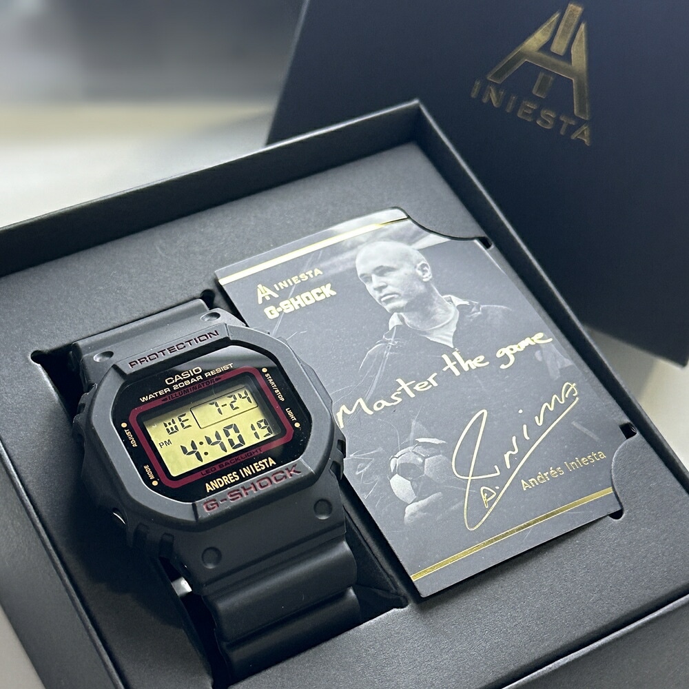 Gショック 限定モデル デジタル 腕時計 手表 メンズ 20気圧防水 イニエスタ コラボモデル ジーショック コラボウォッチ サッカー好き プレゼント 大人 男性 カシオ G-SHOCK ポイント消化
