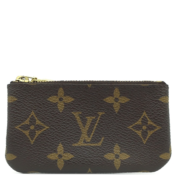 ルイヴィトン LOUIS VUITTON コインケース ポシェット クレ モノグラムキャンバス モノグラム ゴールド金具 茶 キーチェーン付き M62650 SP1013【中古】