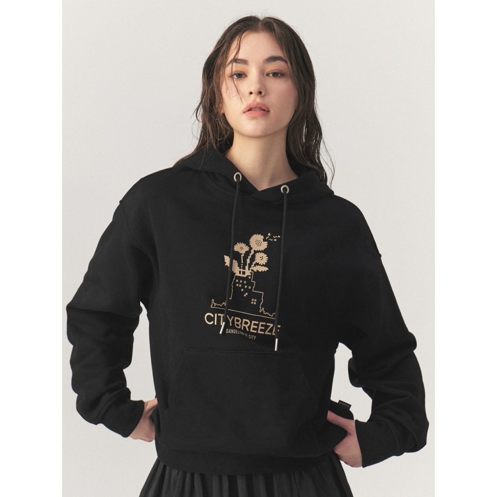 シティブリーズエッセンシャルシティフラワーパーカーブラック