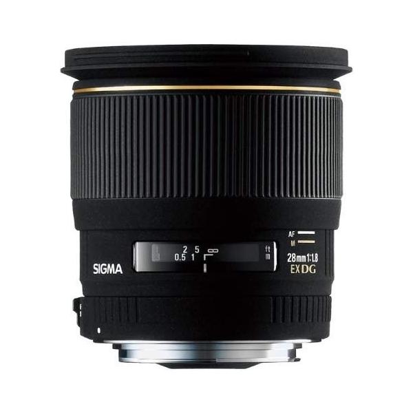 【中古】シグマ SIGMA 単焦点広角レンズ 28mm F1.8 EX DG ASPHERICAL MACRO ニコン用 フルサイズ対応