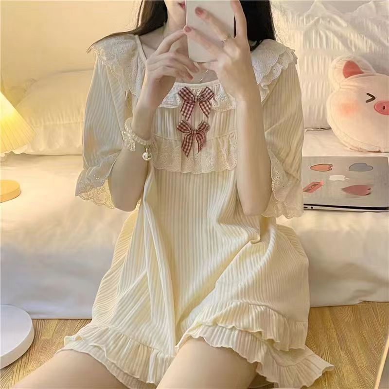 【1点購入 で10点 プレゼント】ショートスリーブパジャマの女性のカーディガンラペル格子ショートパンツショートパンツ女子ホームズツーピースセット