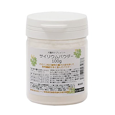 他サイト： サイリウムパウダー　１００ｇ　ボトルタイプ　犬猫用　ＣＲＣ45―40―12―00―00の商品画像