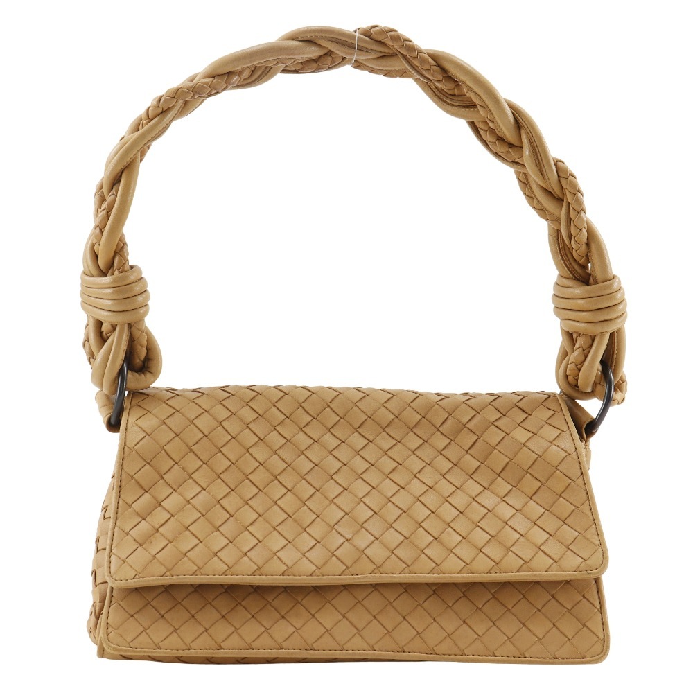 イントレチャート 145555 V0016 ショルダーバッグ カーフ ベージュ レディース 中古品