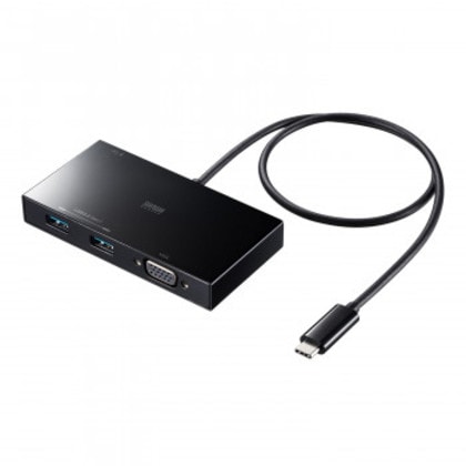 サンワサプライ VGA付USB Type-Cハブ USB-3TCV1BK 7,179円