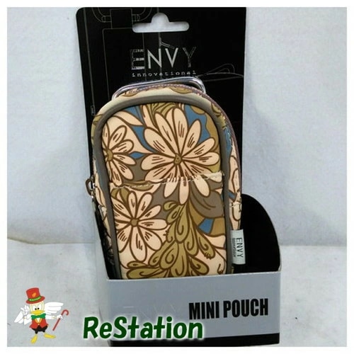 【未使用品】ENVY ミニポーチ カラピナ付き オレンジ