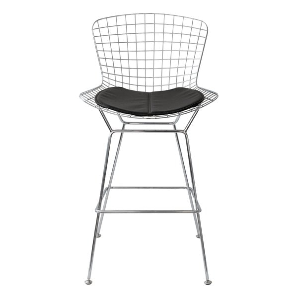 ハリー・ベルトイア ワイヤーハイスツール バーチェア/ブラック PCK-020N ブラック