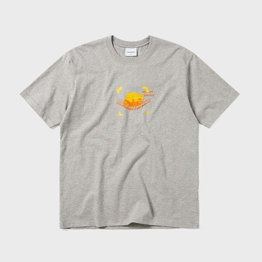 ディスイーズネバーザット Snowplow Tee ダークヘザーグレー