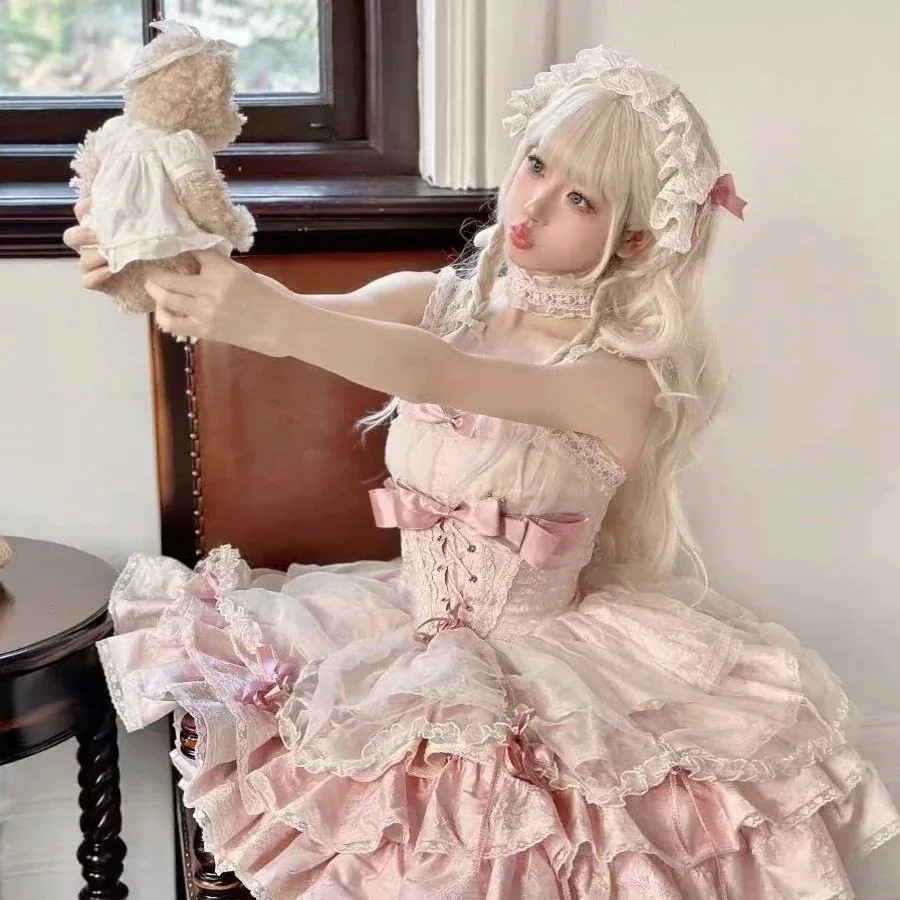 ワンピースドレスドレスピュア優しくて可愛い二次元ロリータロリータドレス プリンセスドレス