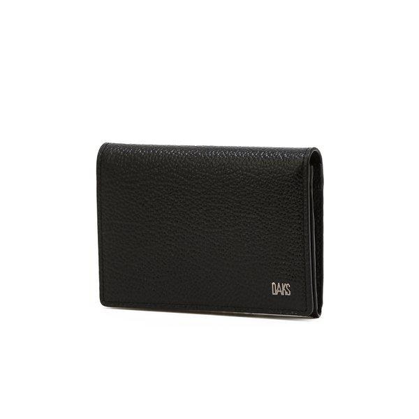 [25SS] [定番商品] ブラックロゴプリント 牛革カード入れ WBHO5E770BK