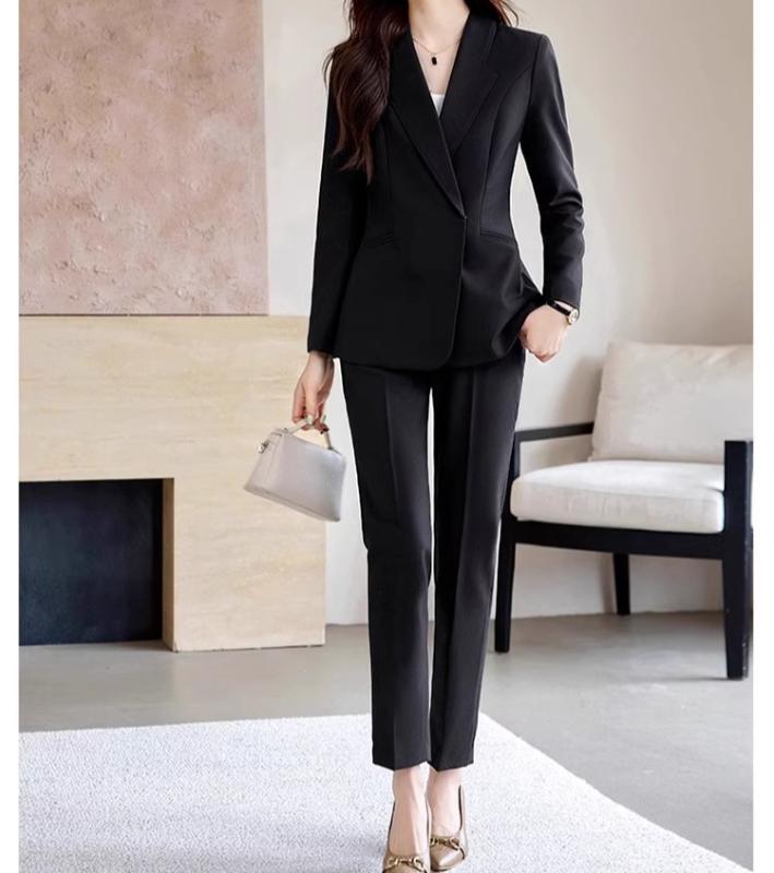 レディース スーツ ジャケット パンツ セットアップ おしゃれ ファッション 女性 高級感 春秋 フェミニン 大きいサイズ エレガント ビジネス スタイリッシュ