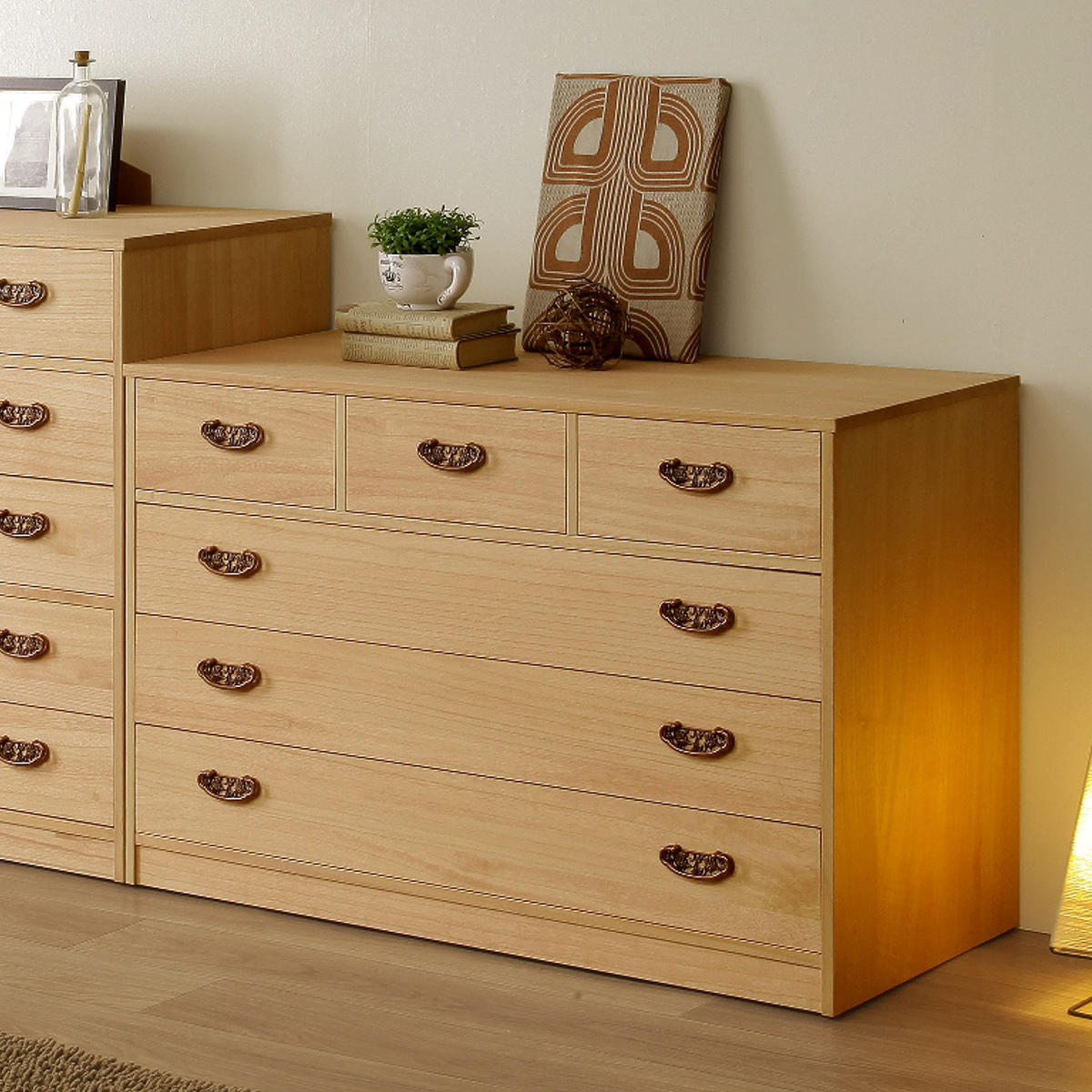 総桐 隠しキャスター付 チェスト 4段 柿渋染め 日本製 幅100cm 桐たんす 桐 タンス たんす 箪笥 桐箪笥 肥前桐民芸 完成品 桐衣装ケース 桐タンス 衣類収納 和だんす 桐製