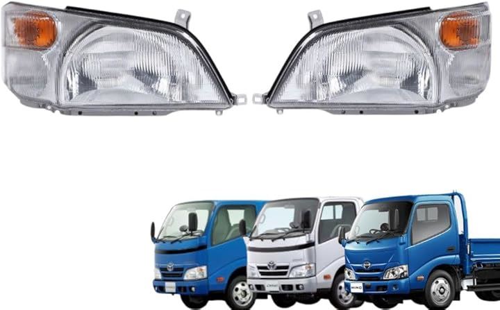 互換品 HINO 日野 デュトロ トヨタ ダイナ トヨエース 後期 ヘッドライト 左右セット 純正タイプ