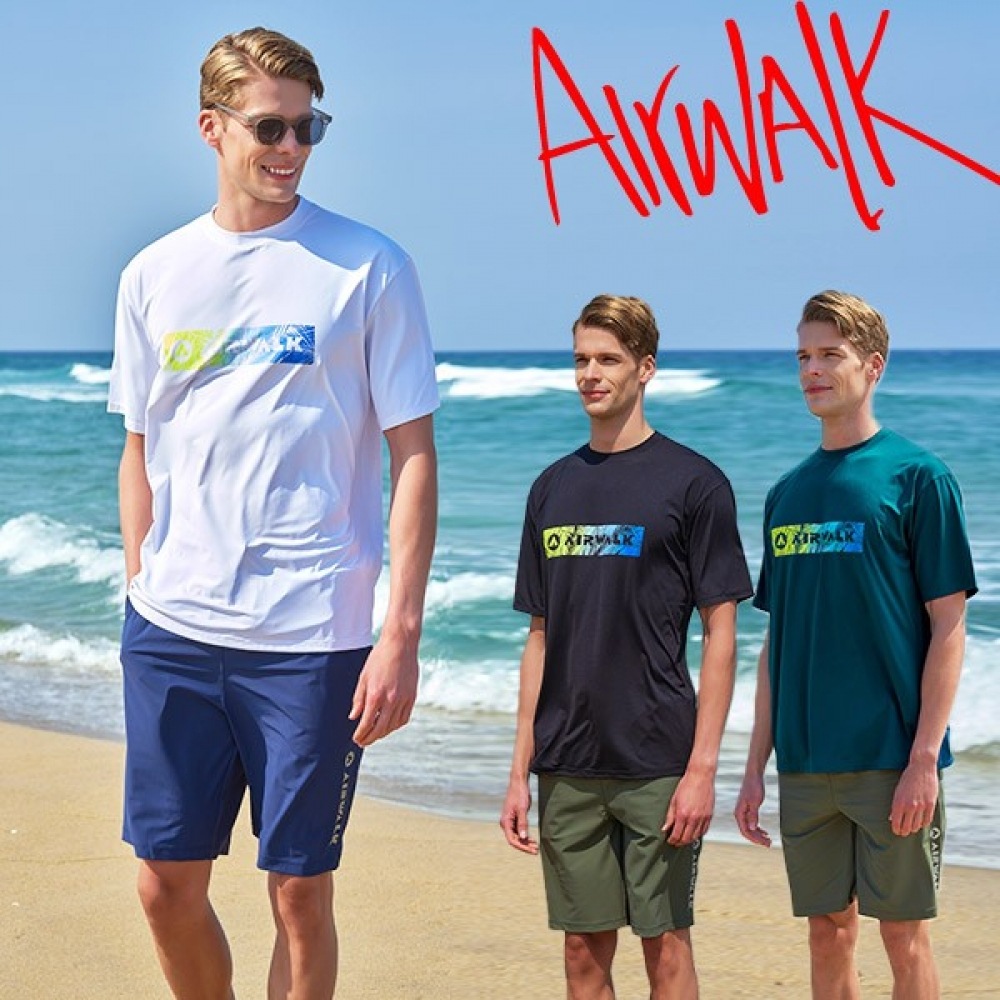 (エアワーク) エアワークサーフメンズラッシュガードセット 2ピース半袖ティーボードショート Yawe5072 elAwe0912 7,761円