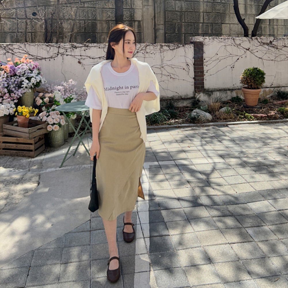 (JSTYLEのイーブレット) イーブレットジェンディーシャーリングロングスカート JSTYLE