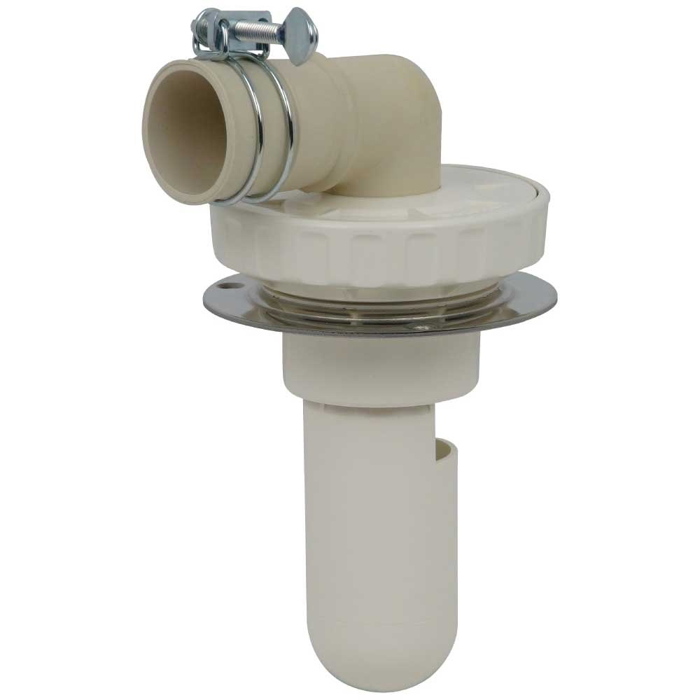 カクダイ 洗濯機用 排水トラップ におい防止 床直接取り付け 呼50VU管用 ステンレスプレート付 通気弁付 426-002