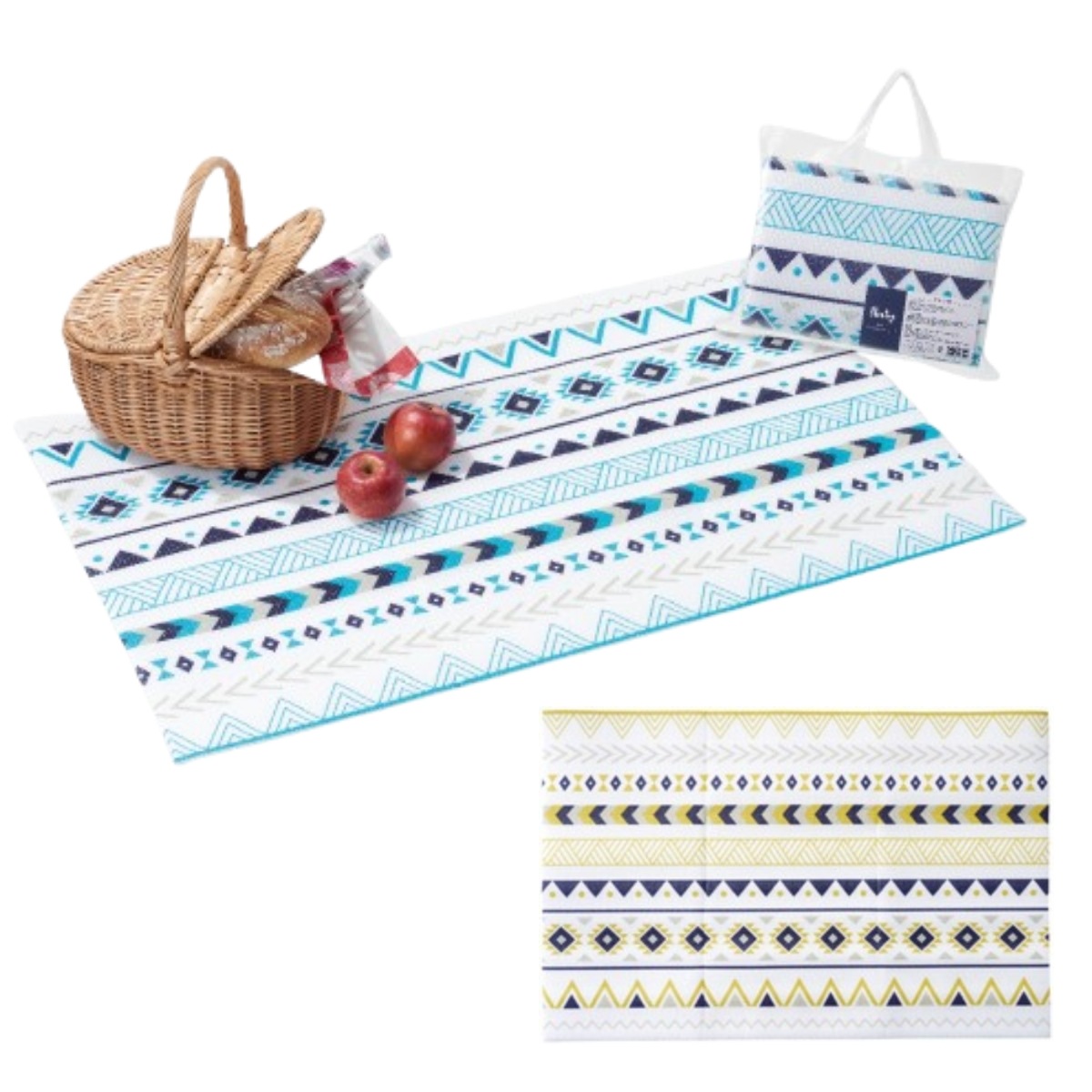 レジャーシート 厚手 32枚セット クッションタイプ 600×900mm 大容量 おしゃれ ピクニック 遠足 運動会 アウトドア柄 ノベルティ 配布用 軽量収納