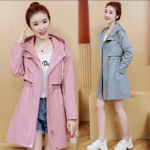 トレンチコート レディース スプリングコート カジュアル ゆったり コート お洒落 レディースコート