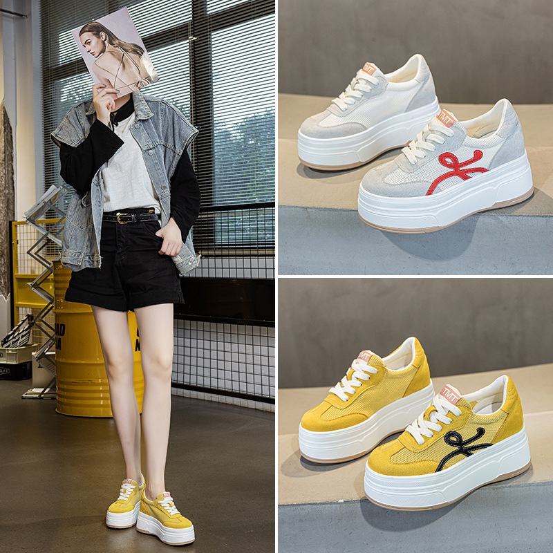 新型小身長アップ2025夏厚底レトロダッドシューズレディーススポーツシューズカジュアルシューズドイツトレーニングシューズ卸売