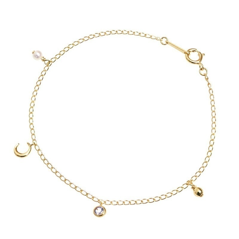 ブレスレット レディース マルチ石ブレスレット 12月誕生石 ギフト シルバー