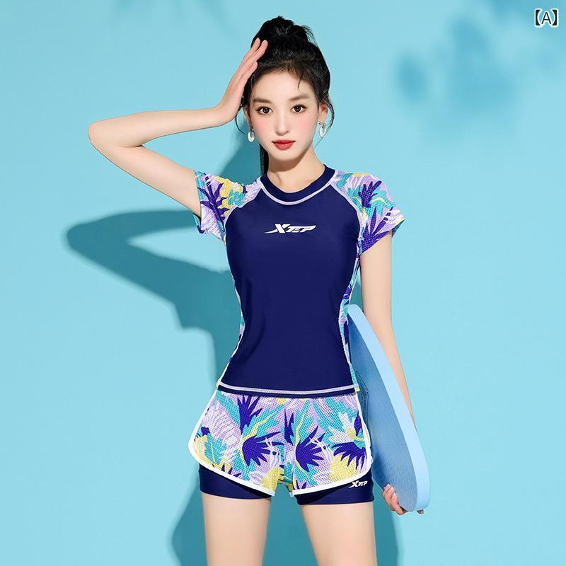 水着 カジュアル ウェットスーツ スイムウェア レディース 夏 海 プール リゾート レジャー 体型カバー 日焼け防止 韓国 8,170円