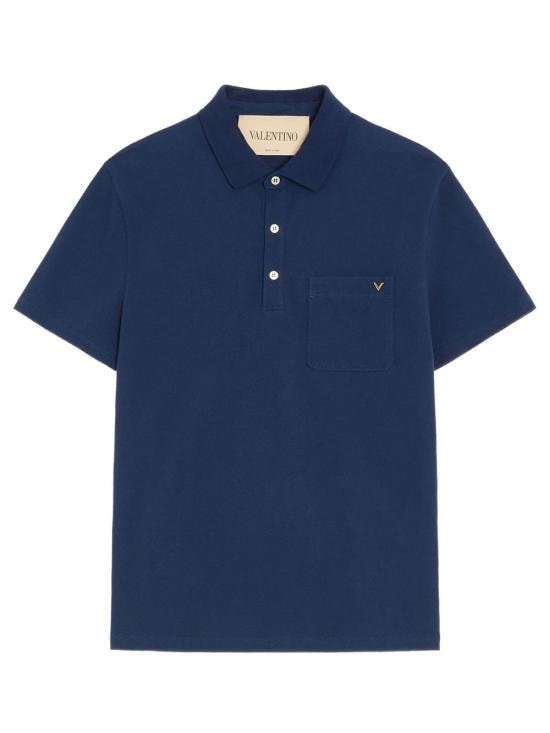 VALENTINO GARAVANI Men Polo Shirts VMH04VBMD D51 INDACO