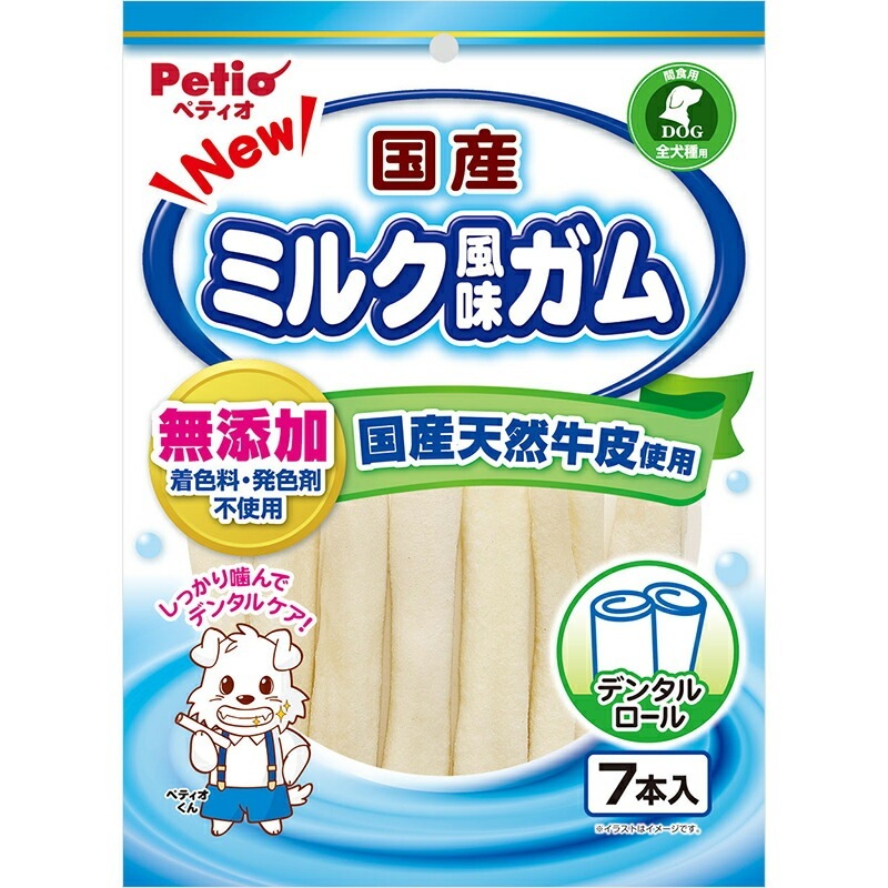 （まとめ買い）NEW国産ミルク風味ガム ロール 7本入 犬用おやつ [x10]