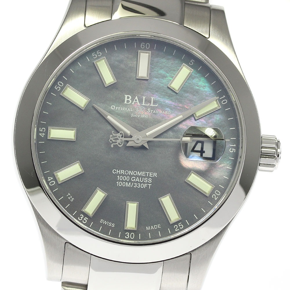 ボールウォッチ BALLWATCH NM9026C-S38CJ-BK マーベライト クロノメーター 自動巻き メンズ 良品 箱・保証書付き_811275【中古】