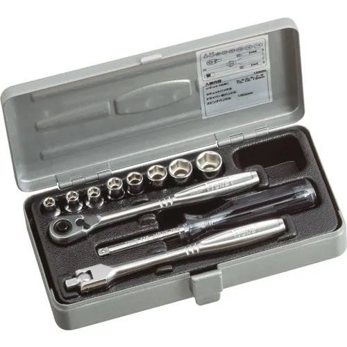 【メーカー直送品】TONE ソケットレンチセット 差込角6.35mm 11点セット 1850M