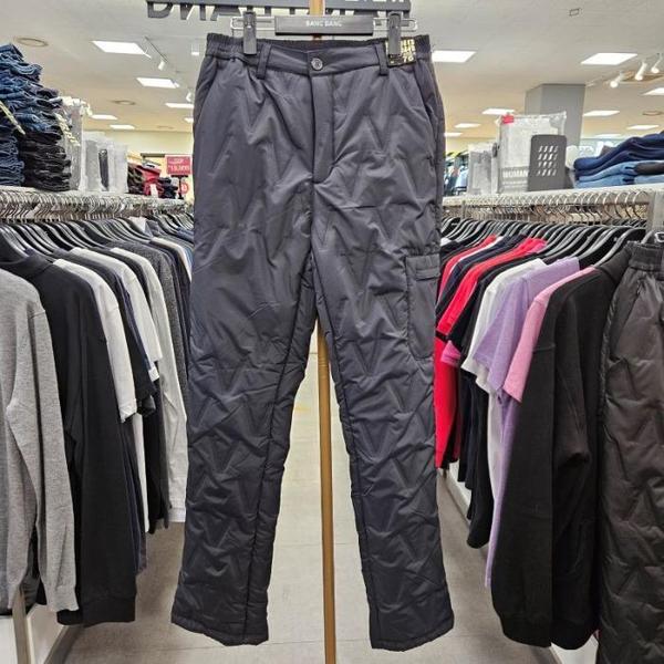 HC09漆谷店 かっこいいカーゴパディングパンツ 男女兼用 ウエストゴムで着やすい防寒用 (S11654473)