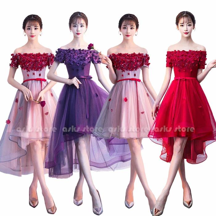 出荷が迅速である 独占販売 パーティードレス レディース フォーマルワンピース ベアトップ フィッシュテール ドレス ワンピース ロング丈 膝丈 チュールスカート イブニングドレス 舞台衣 本日限り