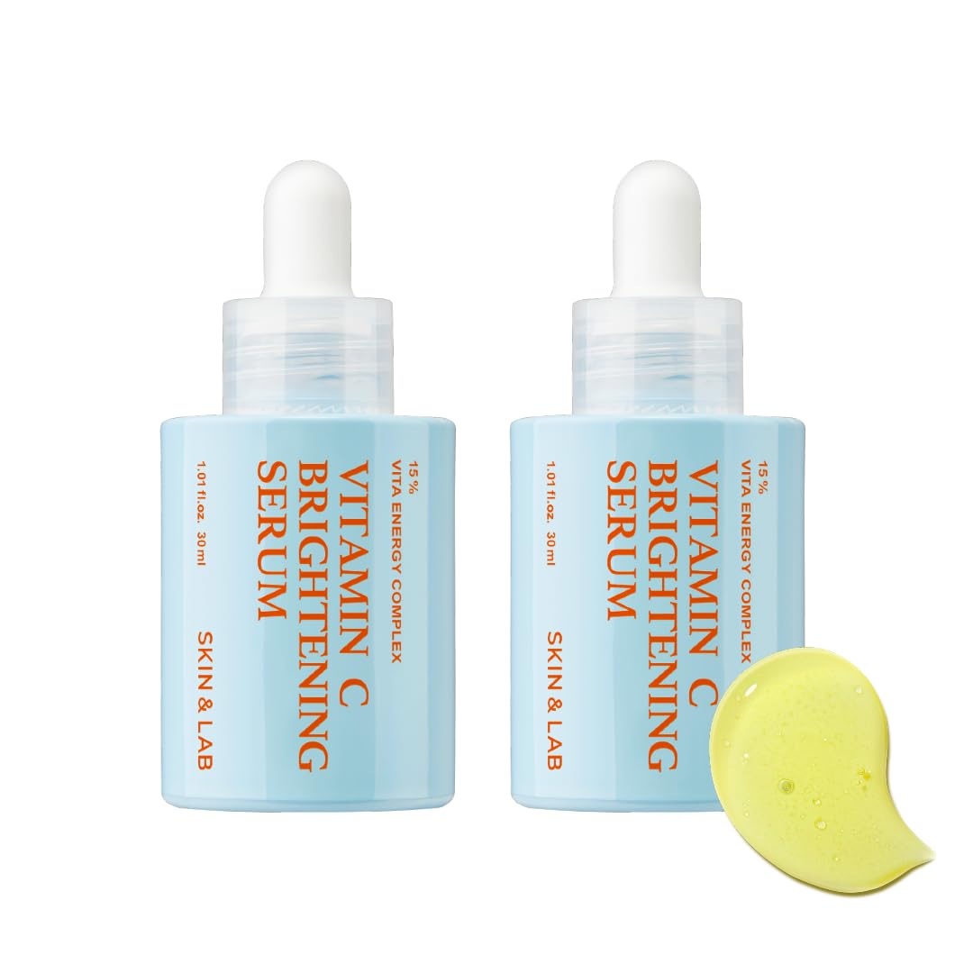 [SKIN&LAB] ヒアルロン酸とナイアシンアミドを配合した顔用ビタミンCブライトニングセラム ハイパー色素沈着で肌トーンまで改善 敏感肌用 (2.02 floz)