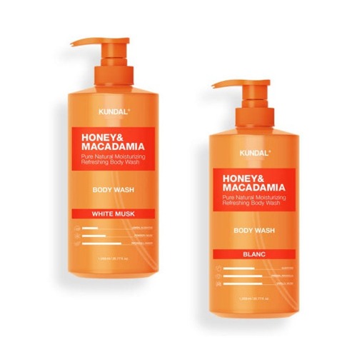 クンダルピュアボディウォッシュホワイトマスク1058ml +ブラン1058ml