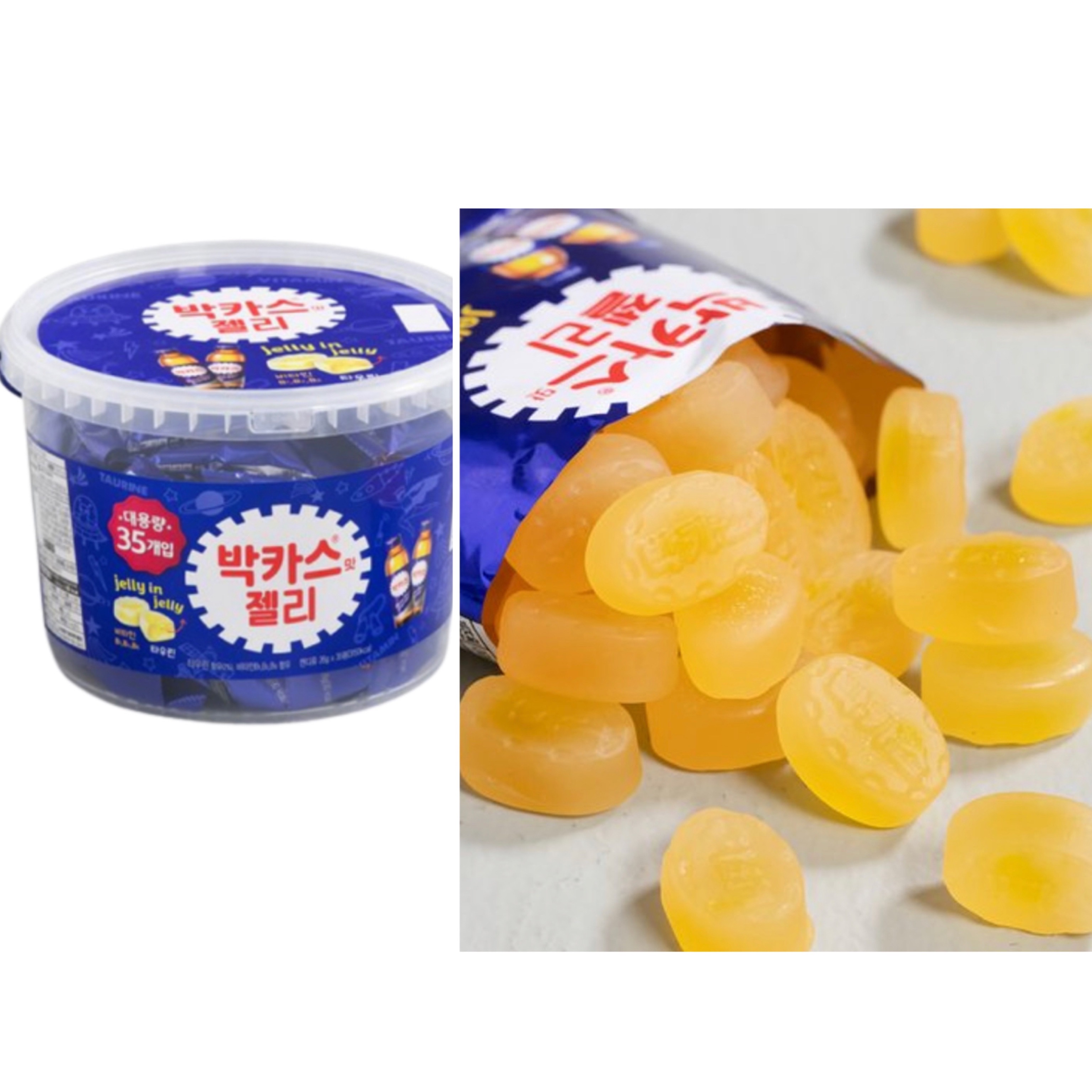韓国お菓子バッカスゼリー　ビタミンB1 B2 B6 含有ゼリーインゼリー 疲労回復 26g*35袋