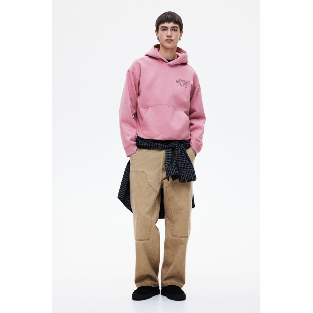 H&M カーペンター パンツ ベージュ バギーフィット