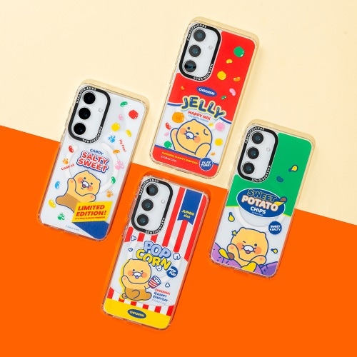 カカオフレンズギャラクシーS25シリーズスナッククリアマクセーフケース（ギャラクシーS25プラスS25ウルトラ）