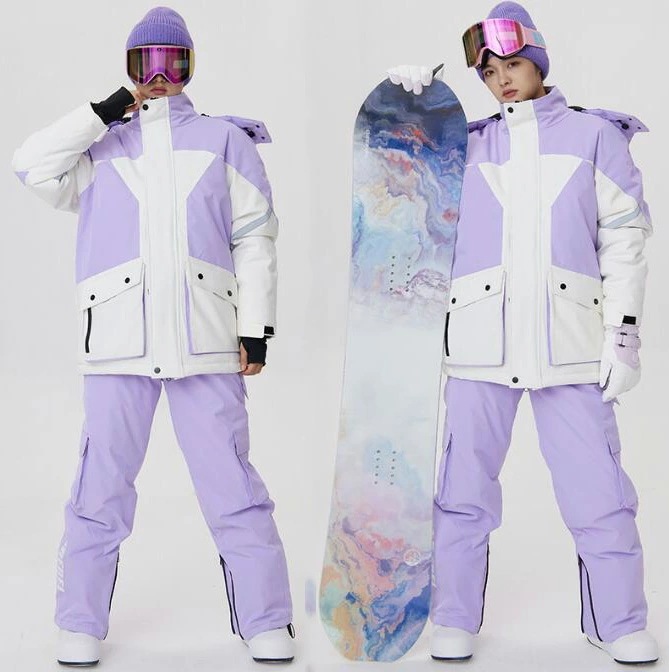 スキーウェア 暖かい 2点セット ジャケット パンツ レディーススノーウェア スキー スノボーウェア 韓国風 スノボ ウェア アウトドア スノーボードウェア セットアップ 可愛い スノボウェア スキー