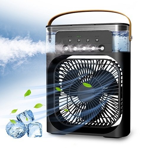 【保障できる】 2021年最新新しい空気冷却器 スプレーファンUSBデスクトップ加湿静かなUSB空冷 7色LEDライト 3スピード 5スプレー 携帯扇風機 【保障できる】 2021年最新新しい空気冷却器 スプレーファンUSBデスクトップ加湿静かなUSB空冷 7色LEDライト 3スピード 5スプレー 携帯扇風機