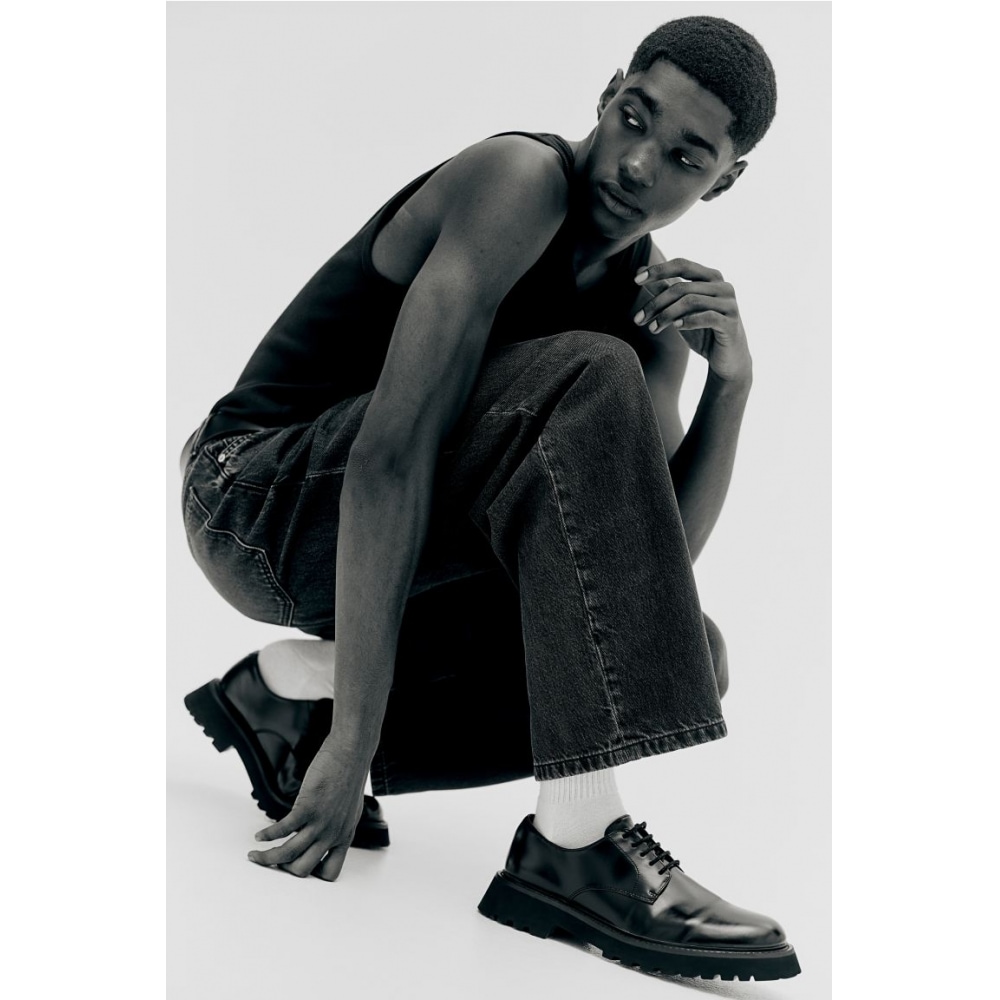 H&M バギージーンズブラック